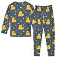 thumbnail image 2 of Duck Pattern Cotton Pajamas 2 Piece Set Sleepwear Soft and Comfortable Homewear Nightwear, 2 of 7