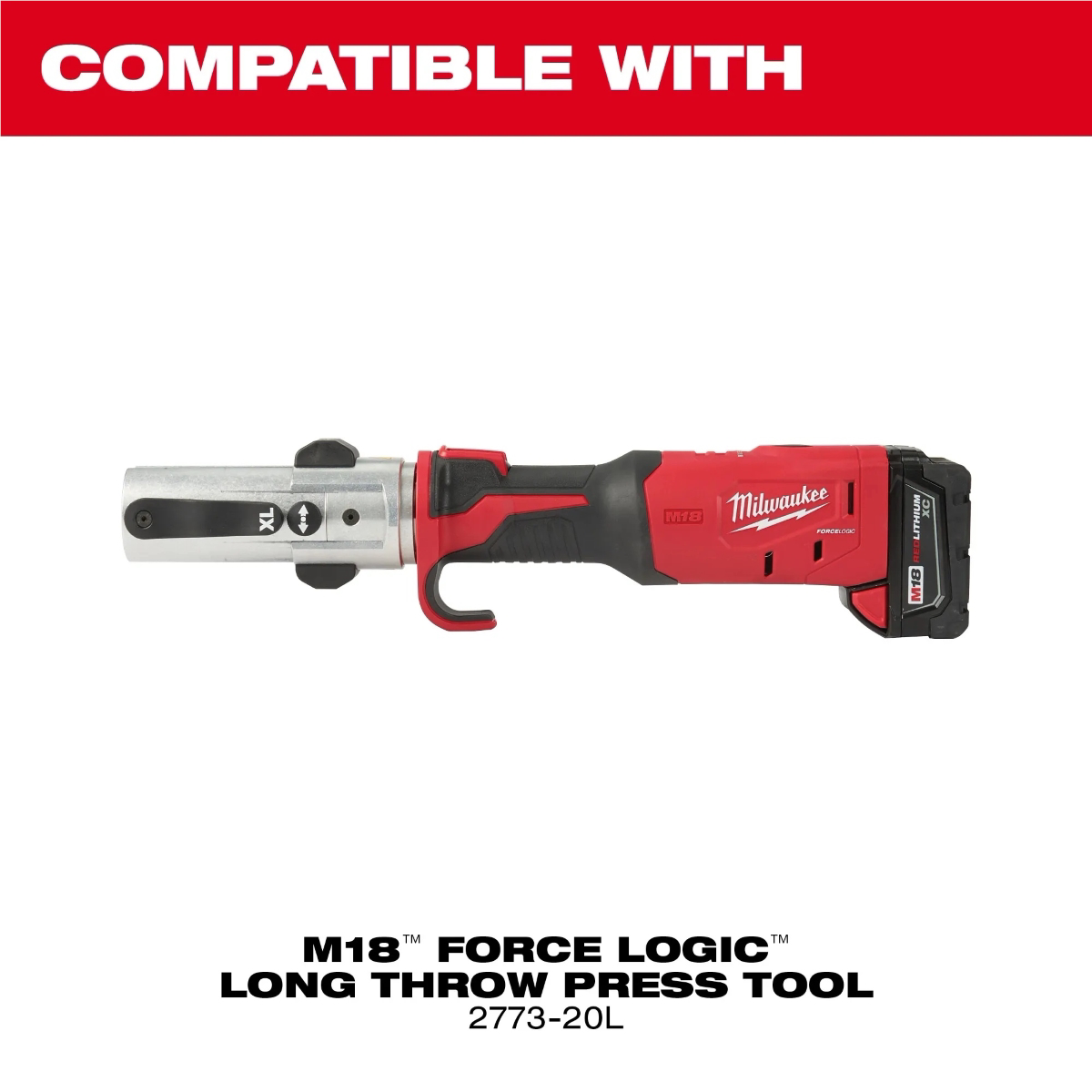 Milwaukee Tool 2-1/2 Inch - 4 Inch NIBCO&reg; Press Ring Kit for M18 FORCE LOGIC Long Throw Press Tool
