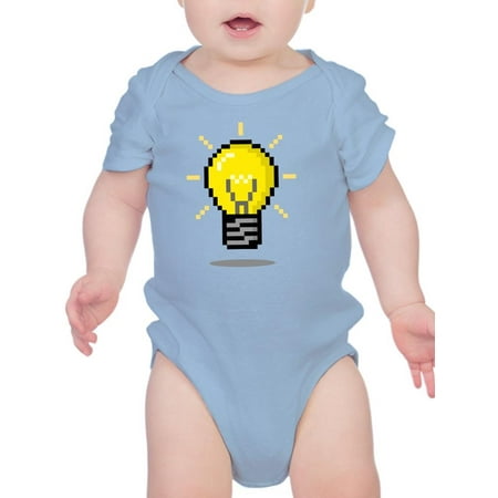 

Pixel Lightbulb Idea Art Bodysuit Infant -Image by Shutterstock 18 Months