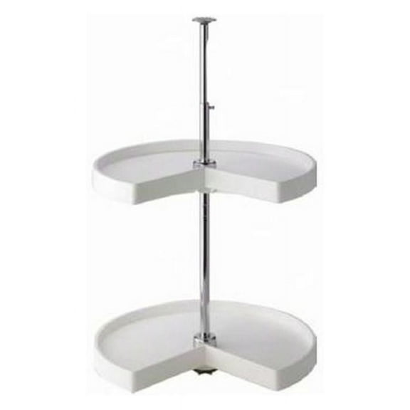 Generic Real Solutions 32" 2-Shelf Kidney Shaped Lazy Susan