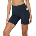 thumbnail image 4 of Busydd Yoga Shorts for Women S-3XL Fashion Stretch High Waisted Running Workout Shorts Casual Summer Solid Color Women Shorts with Pocket XL, 4 of 5