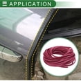 thumbnail image 3 of Universal Car Door Edge Protective Sealing Strip UType Door Scratch Protection Guard .ft m scratch Collision PVC Iron Purple, 3 of 6