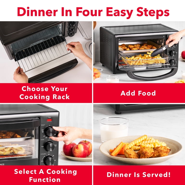 Dash Everyday 23L Air Fryer Toaster Oven, Black photo 7