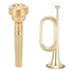 thumbnail image 5 of Boquilla de trompeta dorada, aspecto moderno, accesorios para instrumentos musicales para principiantes, 17C, 5 of 11