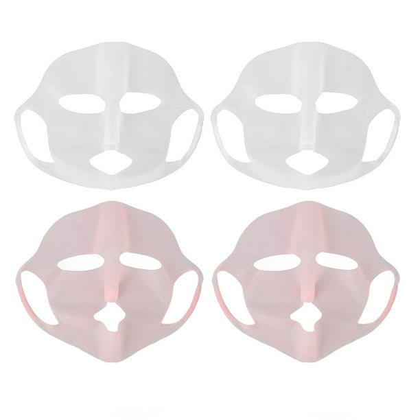Mascarilla de silicona, 4 piezas de silicona para mascarilla facial, soporte para mascarilla facial hidratante, materiales ecológicos