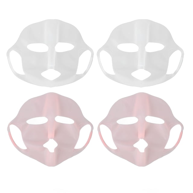 Mascarilla de silicona, 4 piezas de silicona para mascarilla facial, soporte para mascarilla facial hidratante, materiales ecológicos