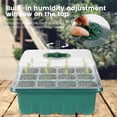 thumbnail image 3 of POINTERTECK 8pcs Seedlings Starter Trays with Transparent Lid Resusable Plastic Seedling Tray Plant Starter Kit Breathable Seed Propagator and Plant Germination Set for Garden Greenhouse, 3 of 10