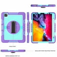 thumbnail image 5 of For iPad 10th Gen 2022 Kids Heavy Duty Shockproof Case Armor Rugged Full Body Protection With Built-in Kickstand Rotating Cover Strap Protective Shell, 5 of 5