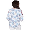 thumbnail image 2 of Alfred Dunner Womens Shell Print Embroidered Top, 2 of 4