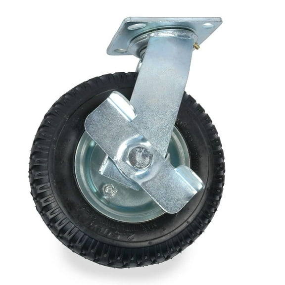 10" Swivel Caster with Flat Free Tire with Brakes