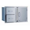 thumbnail image 2 of Bull 30-Stainless Steel Access Door & Double Drawer Combo - 25876, 2 of 2
