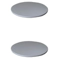 thumbnail image 2 of tamizeot Round Table Cloth Waterproof Dining Tablecloth Protector No Wash Cover Non Slide Decoration Party Bar Restaurant Hotel Gray 2Set, 2 of 6