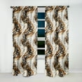 thumbnail image 5 of Designart "Glamorous Marble In Black And Gold" Marble Glam Curtain, Marble Curtain Single Panel, 5 of 6