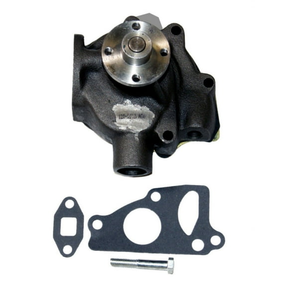OEM Grade Water Pump Compatible with 1946-1948 Dodge Deluxe Custom 1949-1954 Meadowbrook Flathead Inline Six Drive Belt Cast Iron Metal Impeller Gasket New Replaces Chrysler 1054750