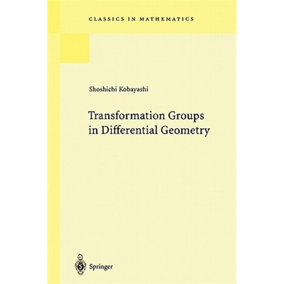 Pre-Owned Transformation Groups In Differential Geometry REPRINT