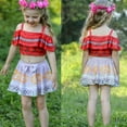 thumbnail image 3 of Girls Bathing Suits Two Piece Kids Swimsuits Summer Beach Swimwear 3-8Years, 3 of 6