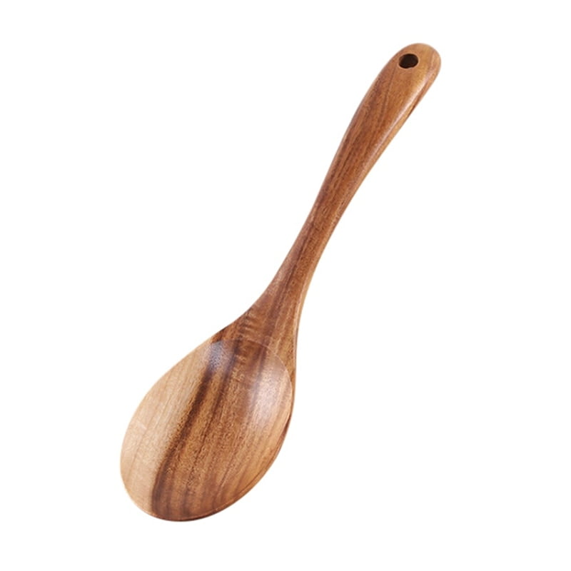 Wooden Spoon Set Big Salad Serving Spoon Large Natural Wood Tablespoon
