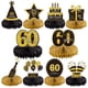thumbnail image 1 of Gexolenu 10 Piezas Centros De Mesa De Panal De 60 Cumpleaños Oro Negro Saludos A 60 Años Centros De Mesa De Cumpleaños Adornos De Mesa Para Decoraciones De 60 Cumpleaños 60 Fabulosos Suministros De De, 1 of 3
