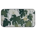 thumbnail image 2 of Fenyluxe Leaves Flower Wallpaper Welcome Mat Outside Entry Yard Floor Patio Felt for Home Entrance 19.68*39.37 in, 2 of 6