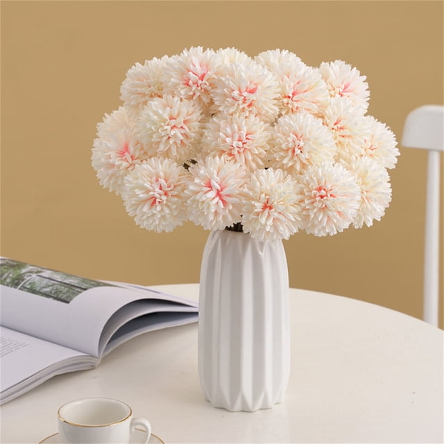 Home Decoration With Artificial Chrysanthemums And Singly Artificial Flowers