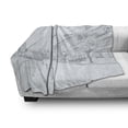 thumbnail image 3 of City Soft Flannel Fleece Throw Blanket, Sketch of Urban Panorama Shopping Street District in Pastel Tone, Cozy Plush for Indoor and Outdoor Use, 60" x 80", Blue Grey Slate Blue, by Ambesonne, 3 of 6