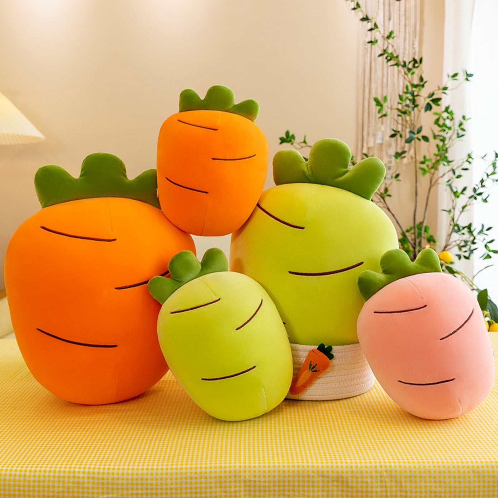Jouet en peluche de carotte, poupée en peluche de carotte mignonne pour