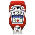 thumbnail image 1 of Heinz Tomato No Sugar Added Ketchup, 750 mL Squeeze Bottle, 1 of 15