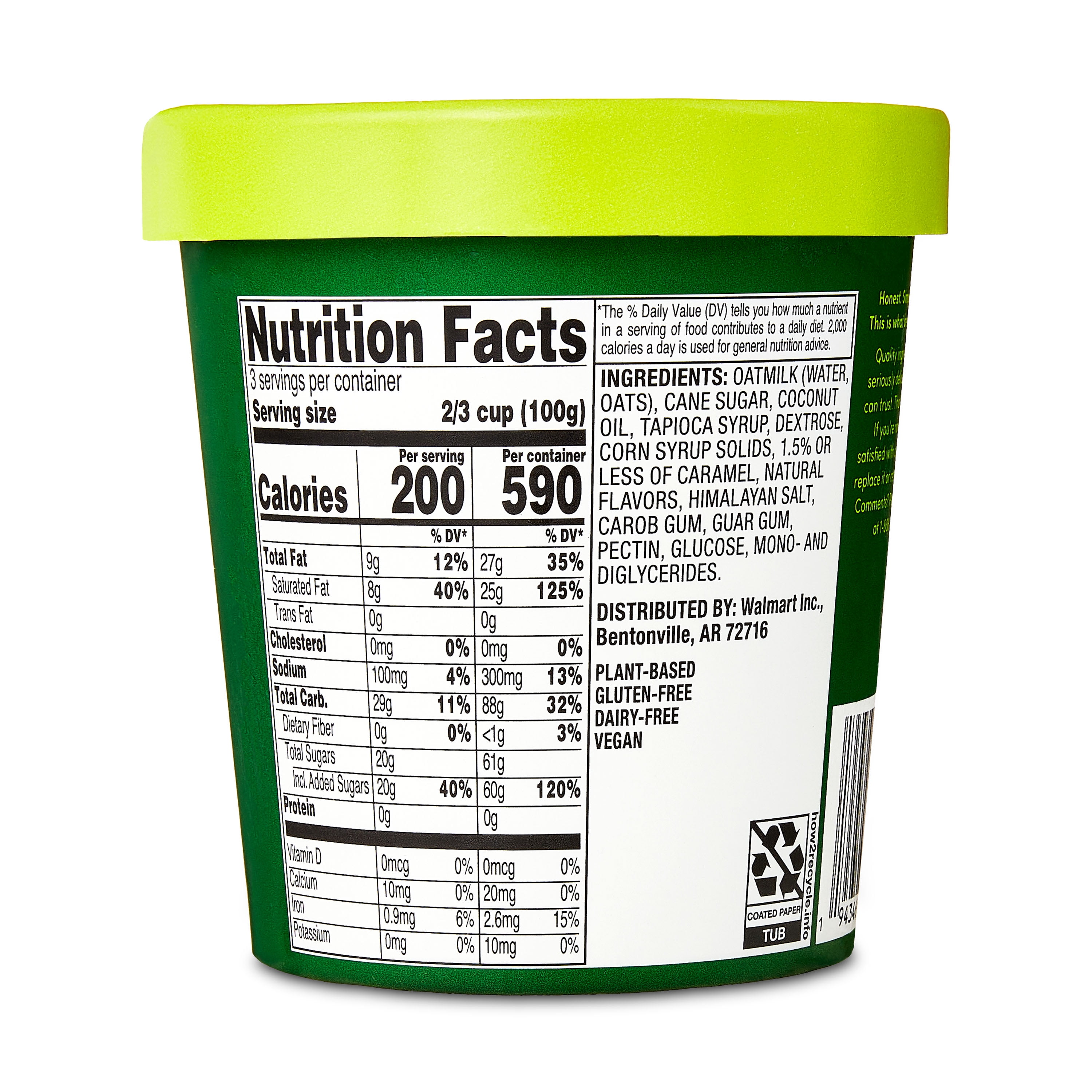 bettergoods Plant-Based Salted Caramel Oat Milk Non-Dairy Frozen Dessert, 16 fl oz