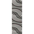 thumbnail image 5 of Rug Branch Contemporary Abstract Lines Grey Black Indoor Runner Rug - 3x13, 5 of 5