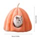thumbnail image 5 of Cama para gatos de interior, bonita cama cueva estilo calabaza, tienda de campaña con cojín extraíble, suave cojín sintético, cama para perros, casa para perros, 5 of 5