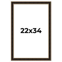 22x34 Frame Gold Antique Vintage Sold Wood Picture Frame | 1.75 Inch Moulding Width | Interior