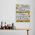 thumbnail image 3 of Modern Rustic Faith Hope Family Sunflower Wall Art Frame Canvas,Motivational Home Decor Wall Art Canvas Painting Ready to Hang for Home Farmhouse Kitchen Dining Living Room Wall Decor-12x16 Inches, 3 of 5