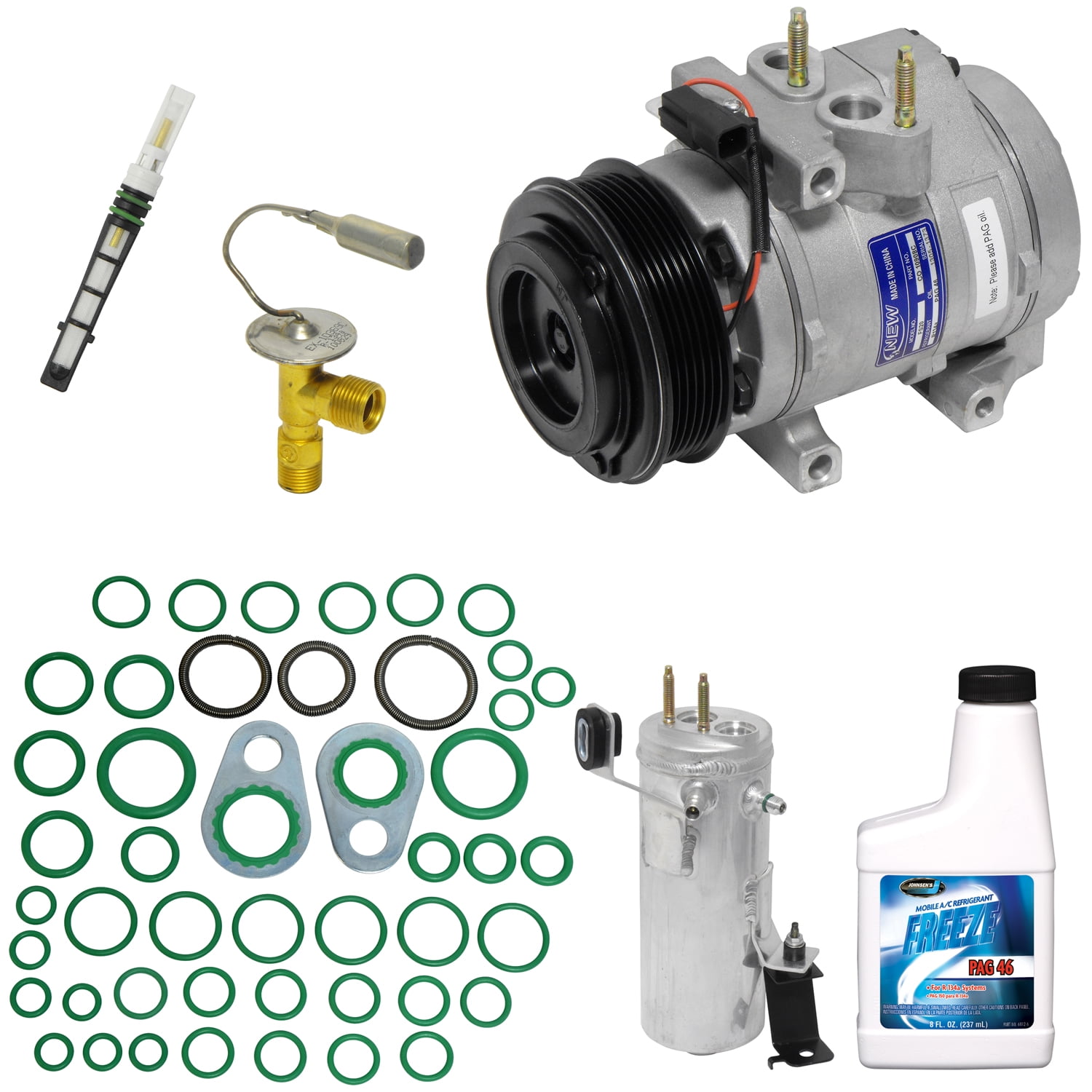 New A//C AC Compressor for 2006-2010 Explorer 4.6L without rear A//C