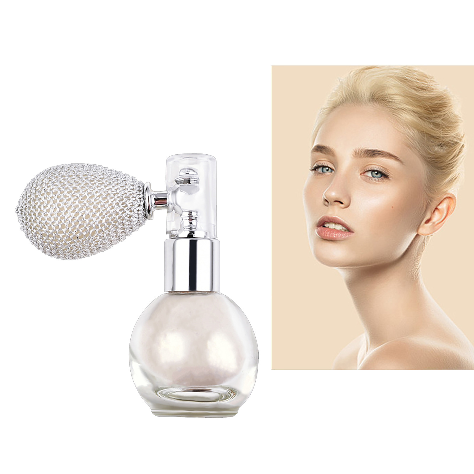 Highlighter Powder Spray, Glitter High Gloss Spray Shimmer Powder Spray