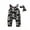 Black, variant on nvzhuang Girl’s Halloween Skull Printed One-piece Romper Set, Sleeveless Snap Button Crotch Strap Bodysuit with Printed Bow Hairband