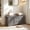 Gray, variant on 39.4" Flip Top Storage Bench – Wooden Organizer Chest, 2 Safety Hinges, 350 lbs Capacity for Entryway, Hallway, Bedroom, Living Room - Black