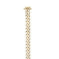 thumbnail image 3 of JewelStop 14k Yellow Gold Diamond Cut/textured Finish 4mm Pave Classic Miami Cuban Chain, Box, Both Side Figure 8 Clasp - 18",20",22",24", 3 of 5