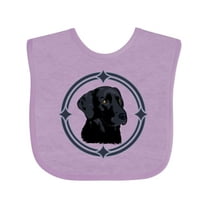 Inktastic Labrador Retriever Black Lab Boys or Girls Baby Bib