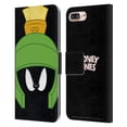 thumbnail image 1 of Head Case Designs Officially Licensed Looney Tunes Full Face Marvin The Martian Leather Book Wallet Case Cover Compatible with Apple iPhone 7 Plus / iPhone 8 Plus, 1 of 6