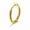 gold, variant on Fake Piercing Hoop Ring Spring Clip On Lip Nose Septum Ear Earring Punk Jewelry--gold-2*10mm