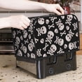 thumbnail image 7 of Vsdgher black white Skull bone 2 Slice Toaster Cover, Appliance Covers Toaster Cover Fits for Most Standard 2 slice Toasters, 7 of 7