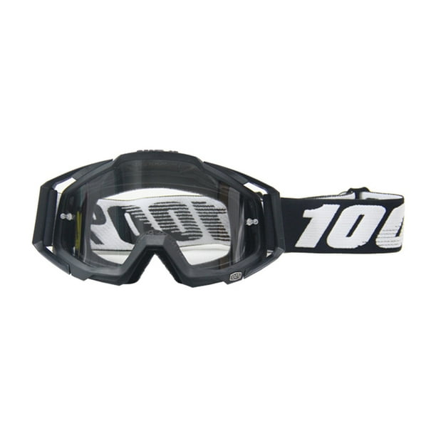 Ndcxsfigh 367 Gafas Motocross Con Lentes Transparentes Gafas para Moto Cross (negro + Negro)