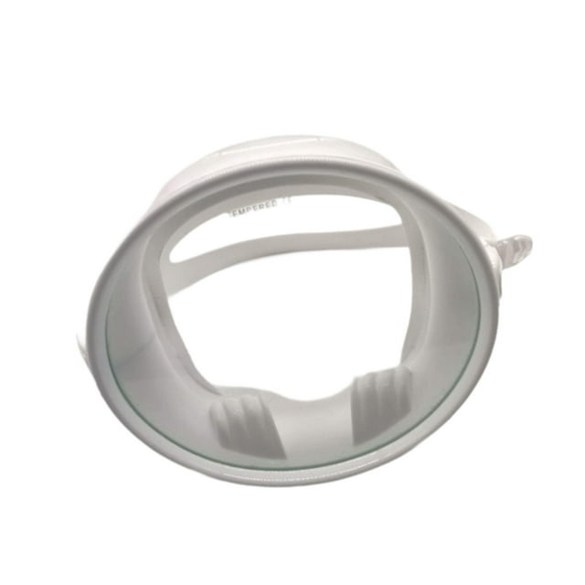 jinwen Lunettes de Plongée Anti-Buée Ovales Grand Angle pour Plongée en Apnée Étanches Blanches
