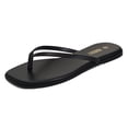 thumbnail image 1 of Chanclas Rihero de piel negra para mujer, talla 8, 1 of 6