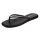 thumbnail image 1 of Chanclas Rihero de piel negra para mujer, talla 6.5, 1 of 6