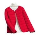 thumbnail image 1 of Breezora Lightweight Winter Puffer Coat for Women Warm Thermal Quilted Inner Layer Outer Jacket XXXXXL Size Red, 1 of 3
