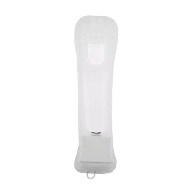 Funda de silicona con adaptador de sensor MotionPlus para el control remoto de Nintendo Wii, color blanco