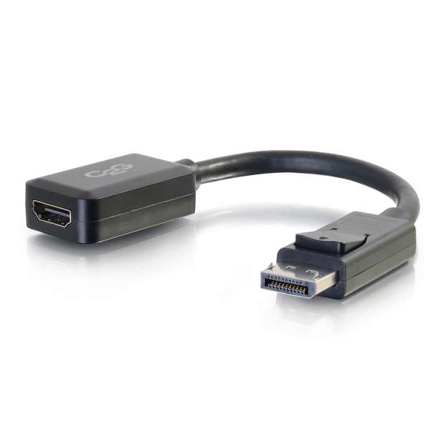 C2G Legrand DisplayPort to HDMI, Male to Female Displayport Cable, Black DisplayPort Cable, 8 Inch Digital Display Cable, 1 Count, C2G 54322