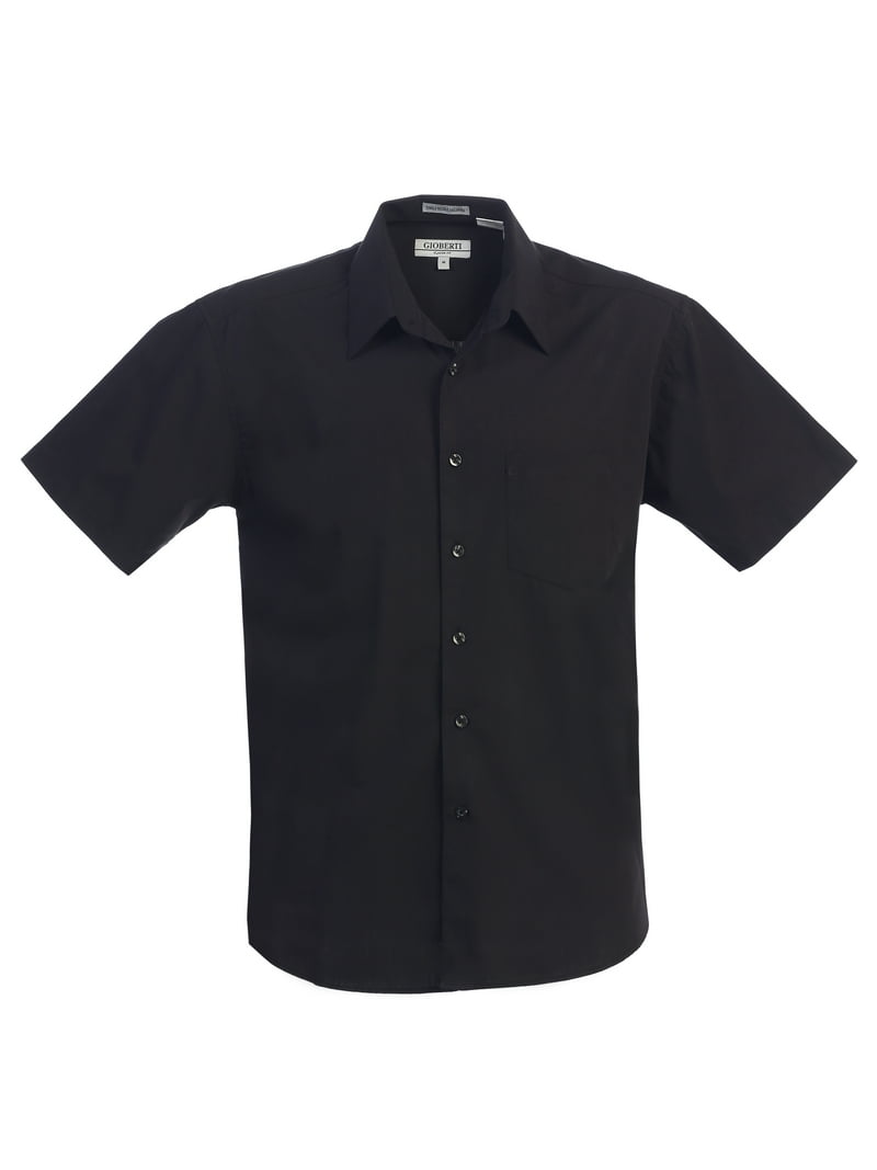 gioberti men's short sleeve solid dress shirt Gioberti Men's Short Sleeve Solid Dress Shirt