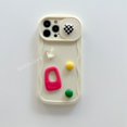 thumbnail image 1 of Funda De Teléfono De Piedra Preciosa 3D De Onda De Corazón Rosa Para IPhone 11 12 13 14 Pro Max 14Plus 14Pro 13Pro 12Pro 13Promax 14Promax Silicona Extraíble Protector De Cámara Suave Cubierta Trasera, 1 of 4